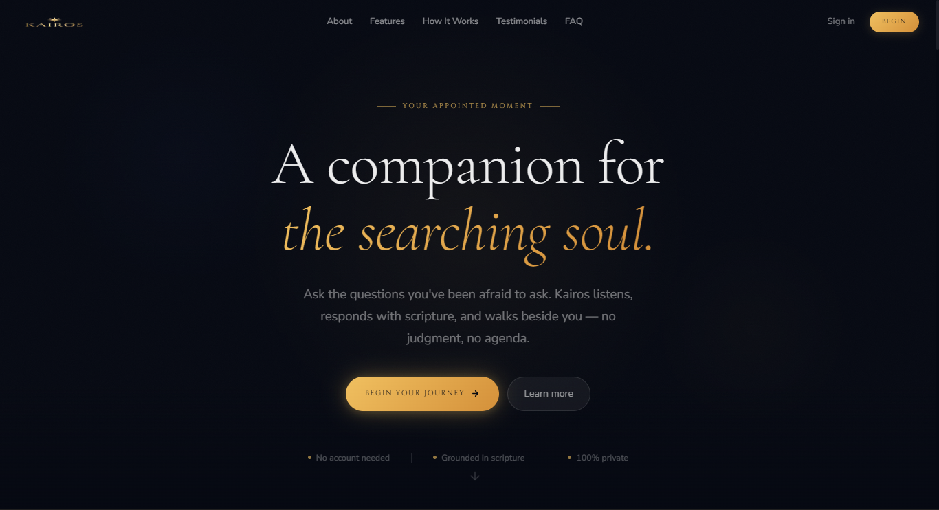 KAIROS application interface